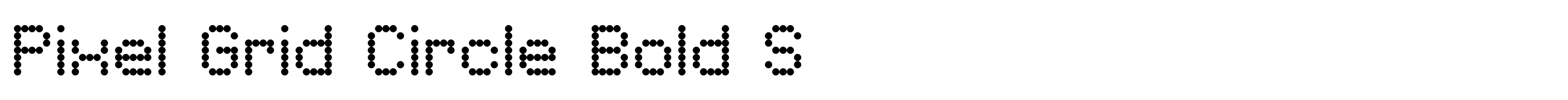 Pixel Grid Circle Bold S